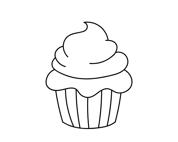 Cupcake drawing