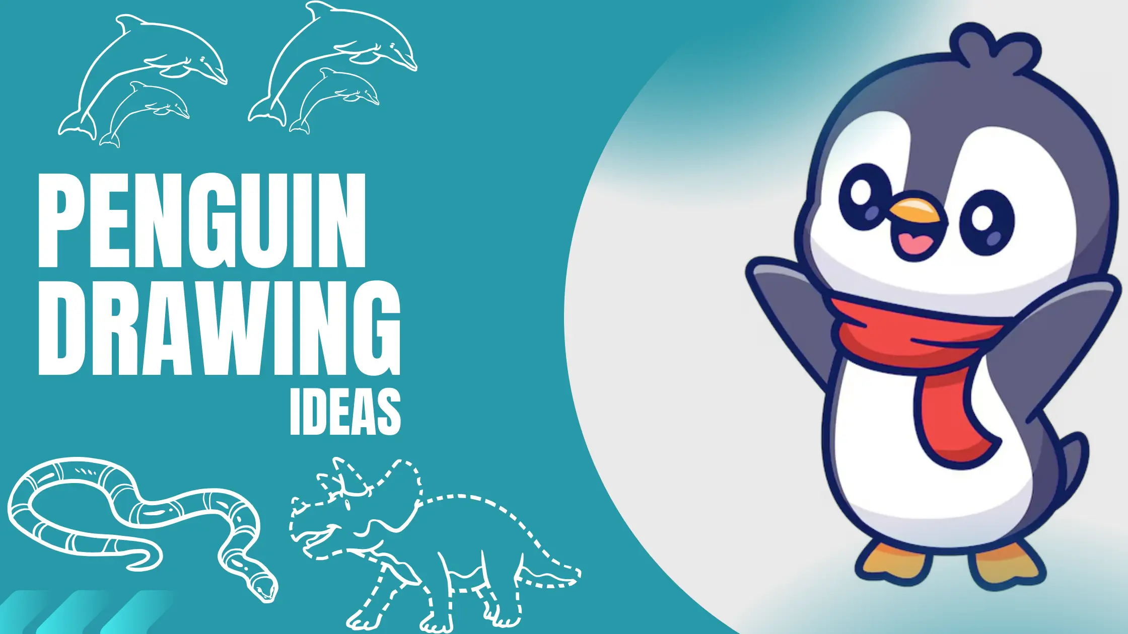 Penguin Drawing Ideas