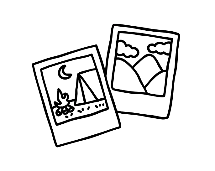 Polaroid drawing