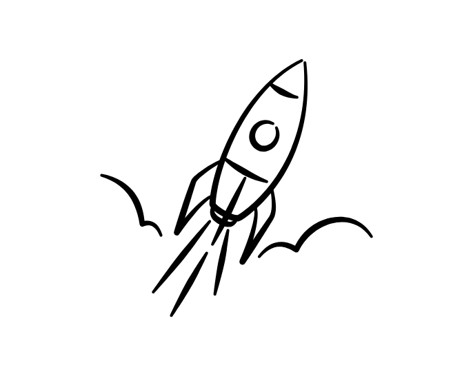 Blast-off drawing