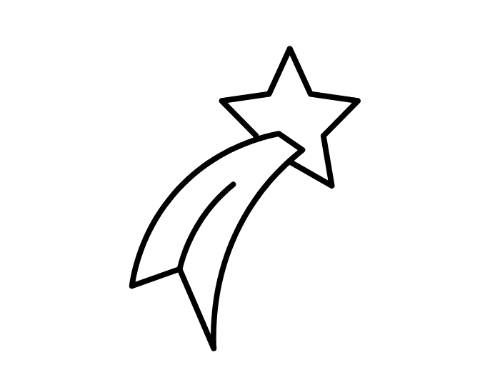 Starry Trail easy drawing