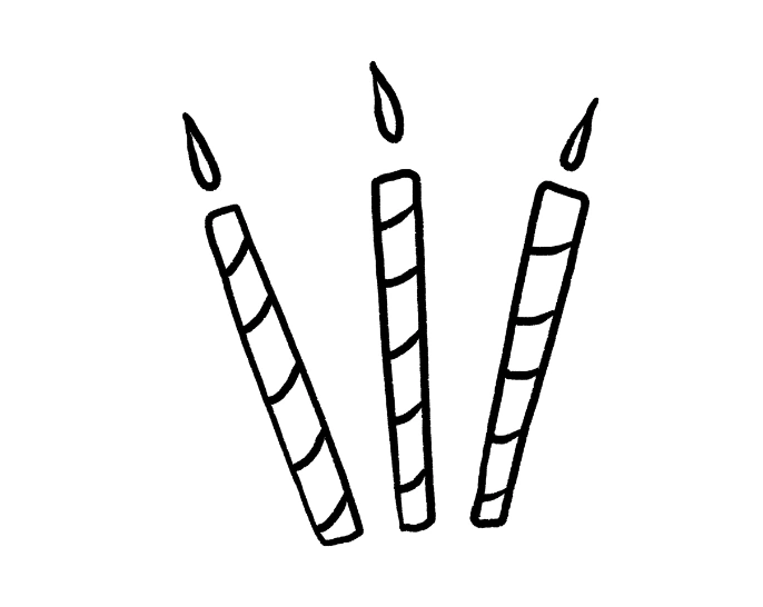 candles drawing