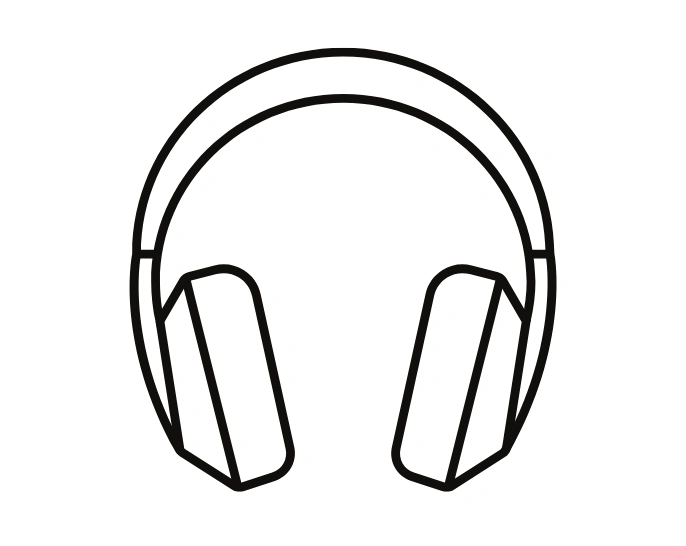 headphone drawing