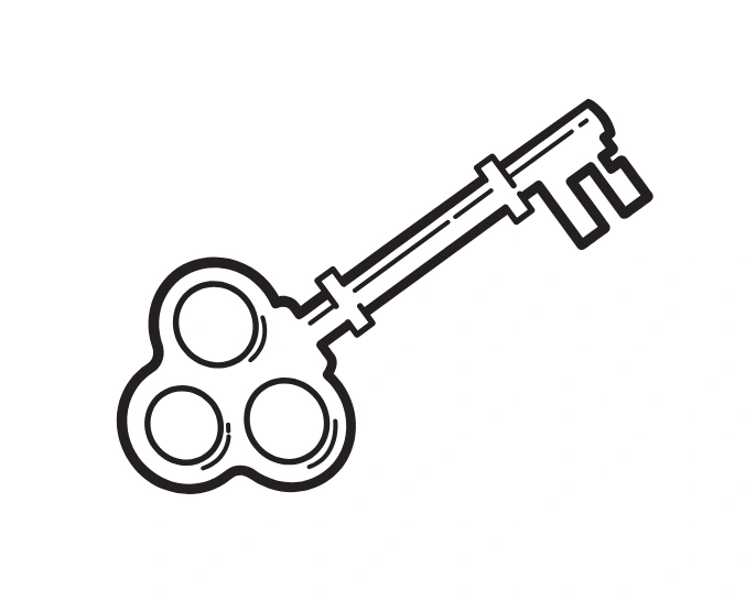 key to Treasure drawing