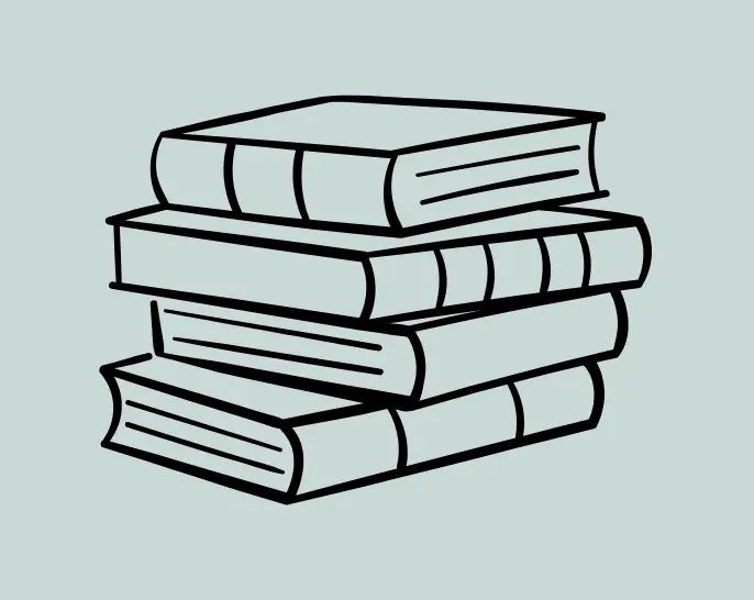 stacked books