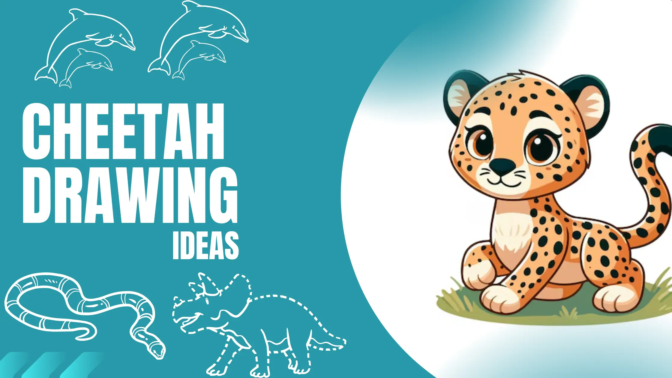 Cheetah Drawing Ideas