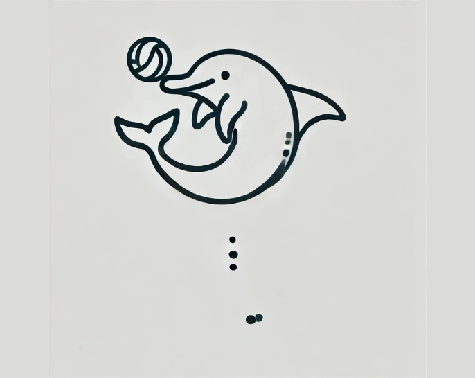 Dolphin Holding a Ball