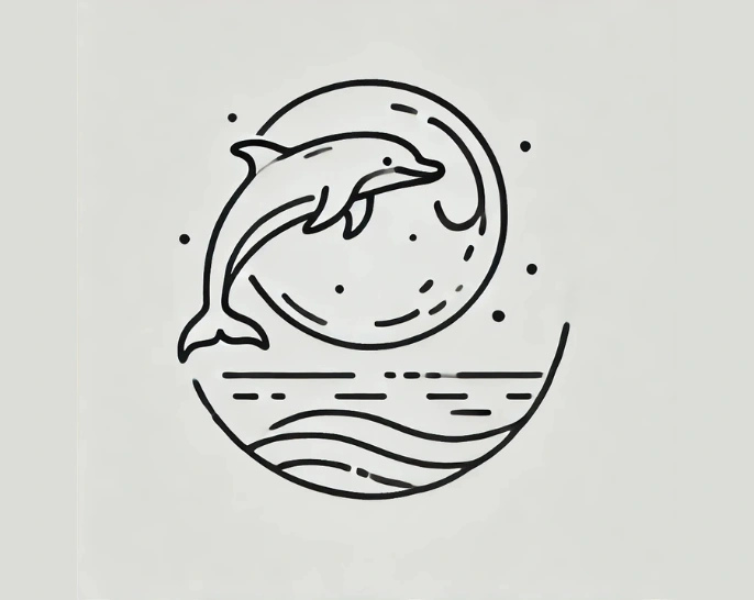 Dolphin and Moonlight