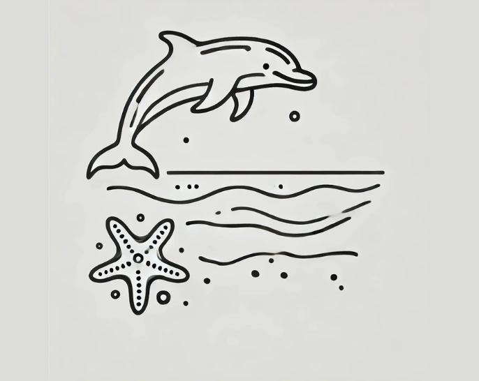 Dolphin and Starfish