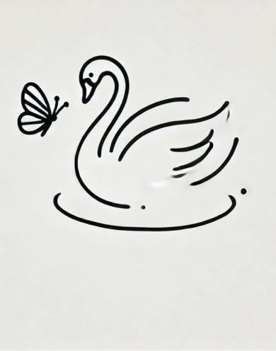 Swan and Butterfly