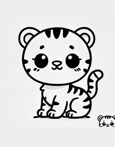 Tiger Cub Drawing