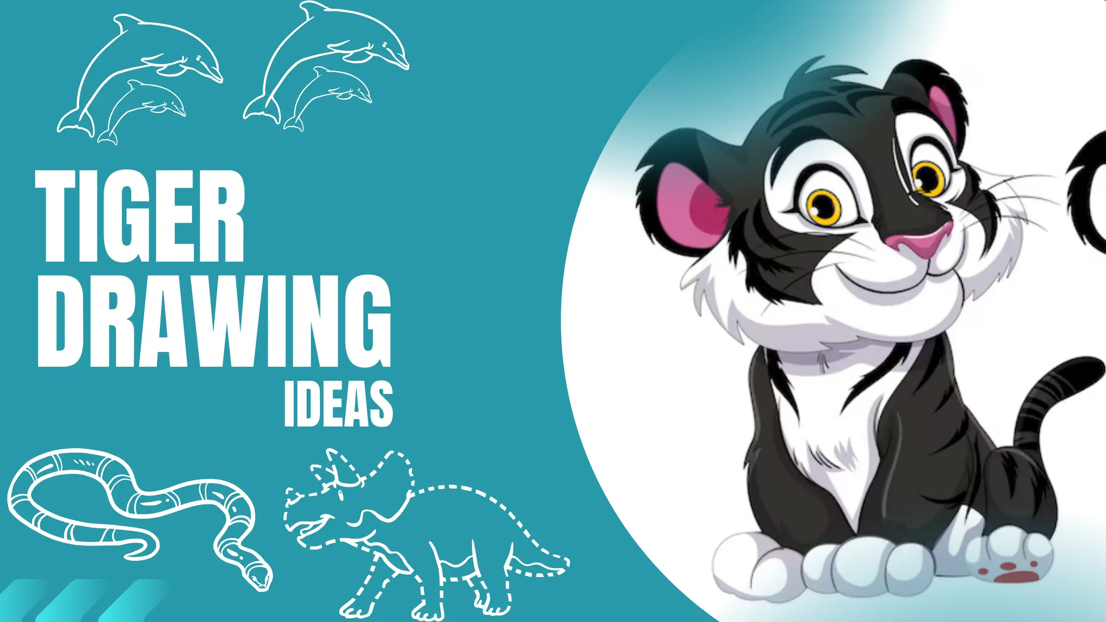 22+ Unique & Inspiring Tiger Drawing Ideas!