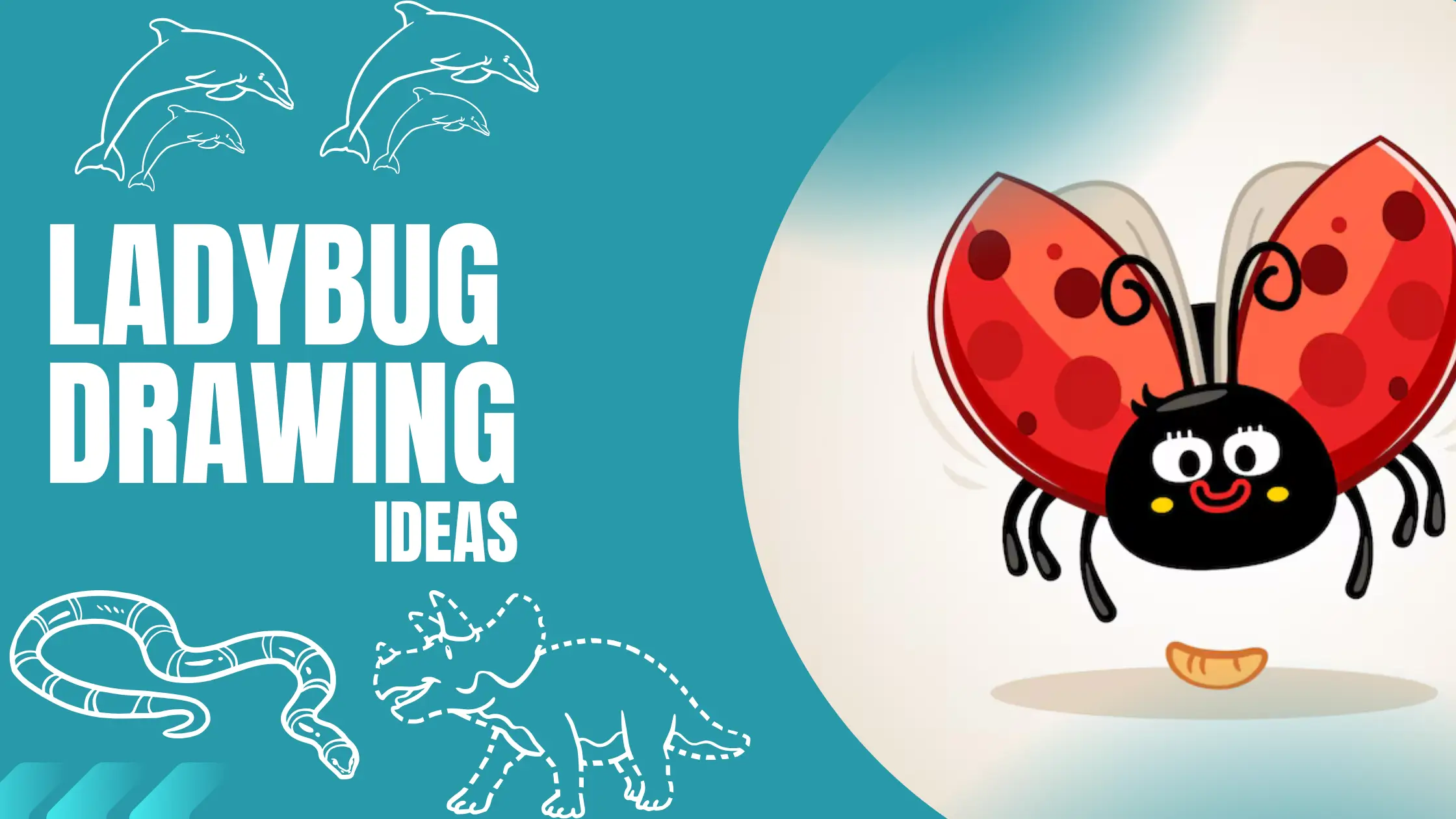 15+ Easy Cute Ladybug Drawing Ideas