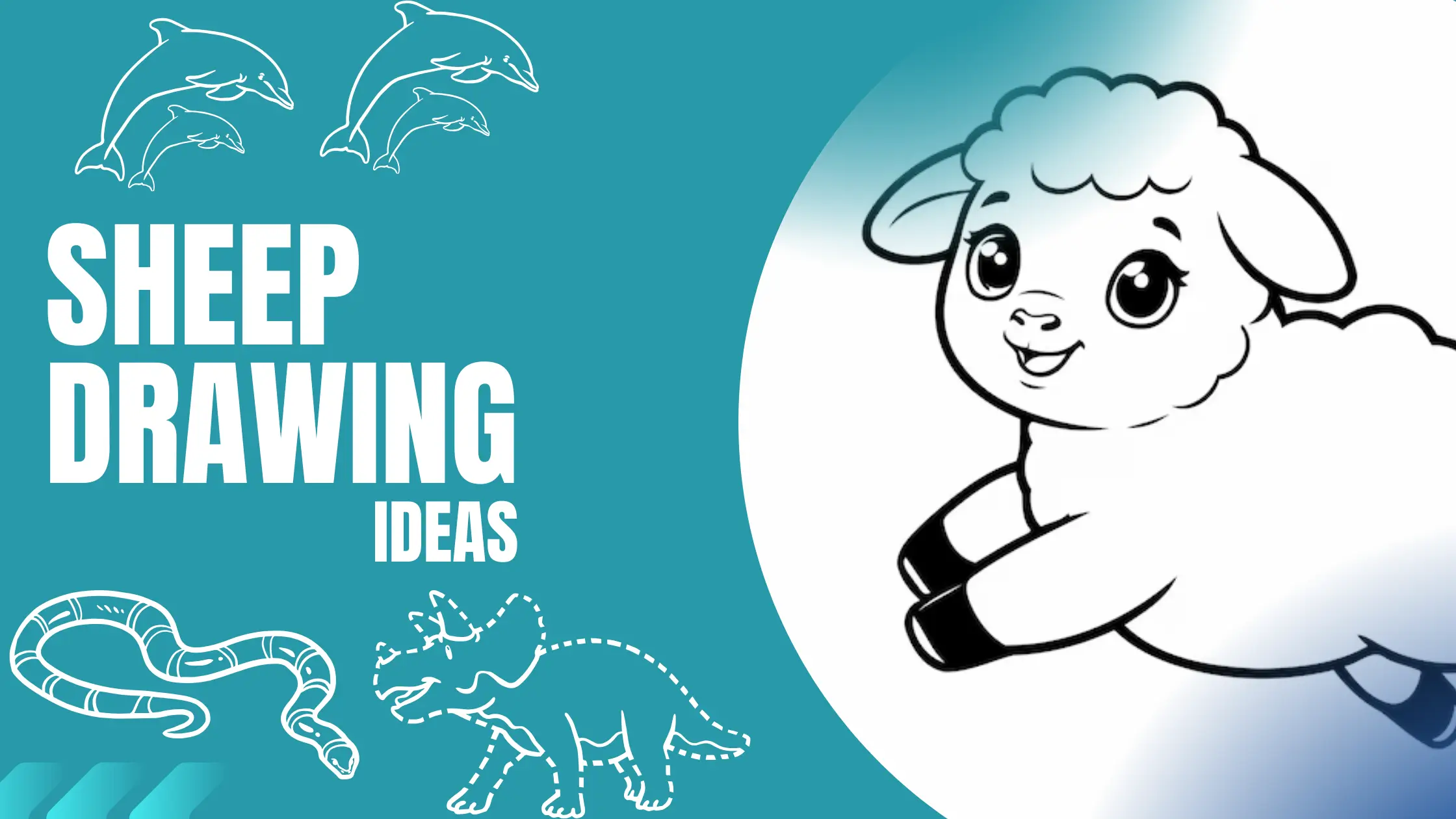 20+ Cute & Easy Sheep Drawing Ideas at Drawixa !