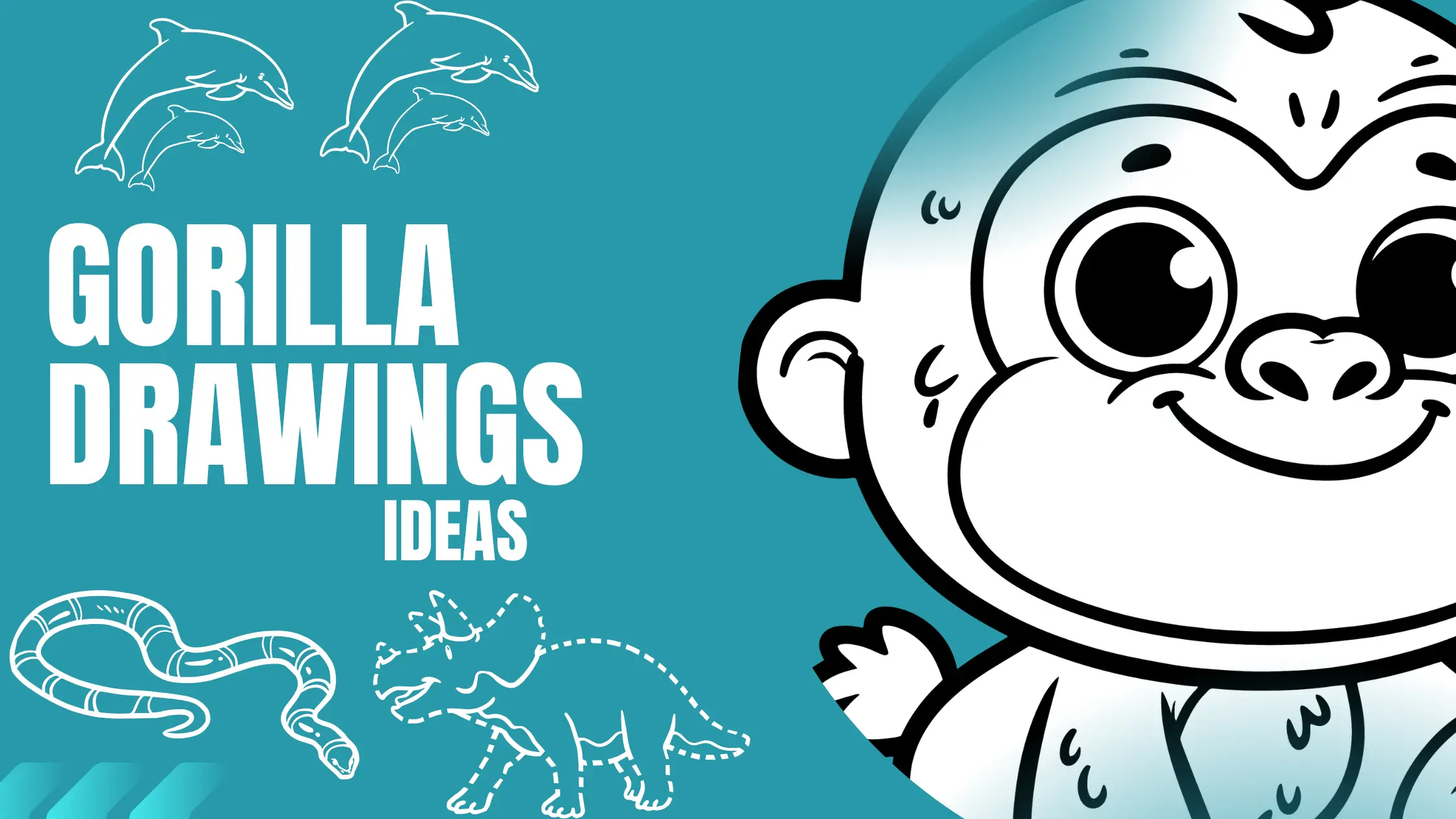 gorilla drawing ideas