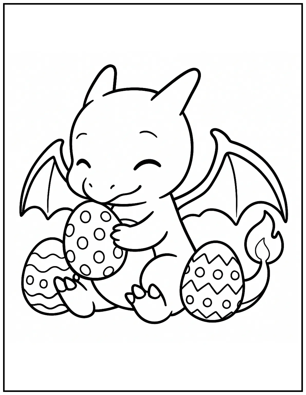 chibi-style Charizard pose