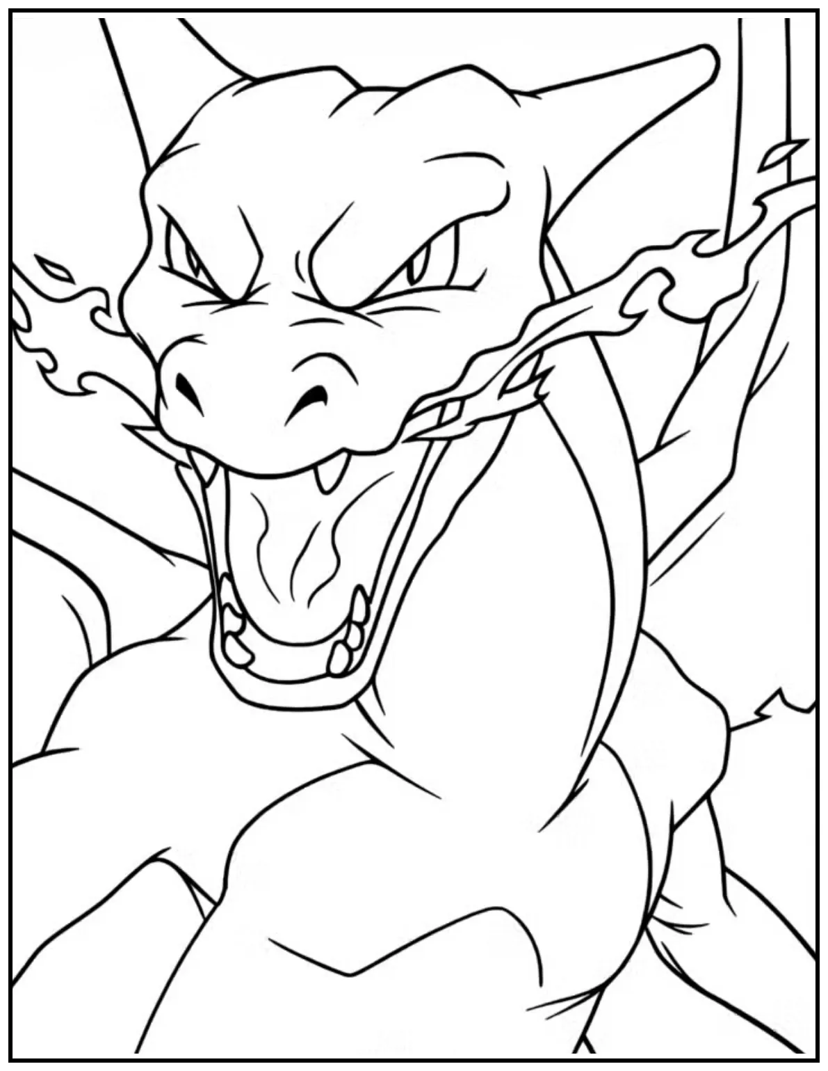 A close-up of Charizard’s