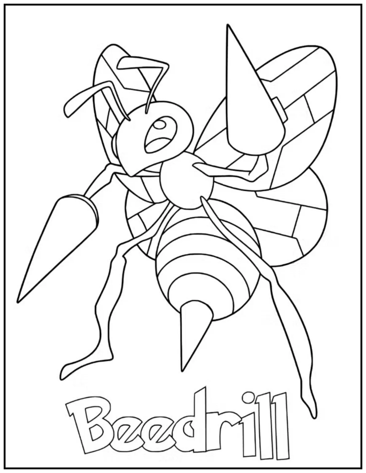 Beedrill strikes a fierce