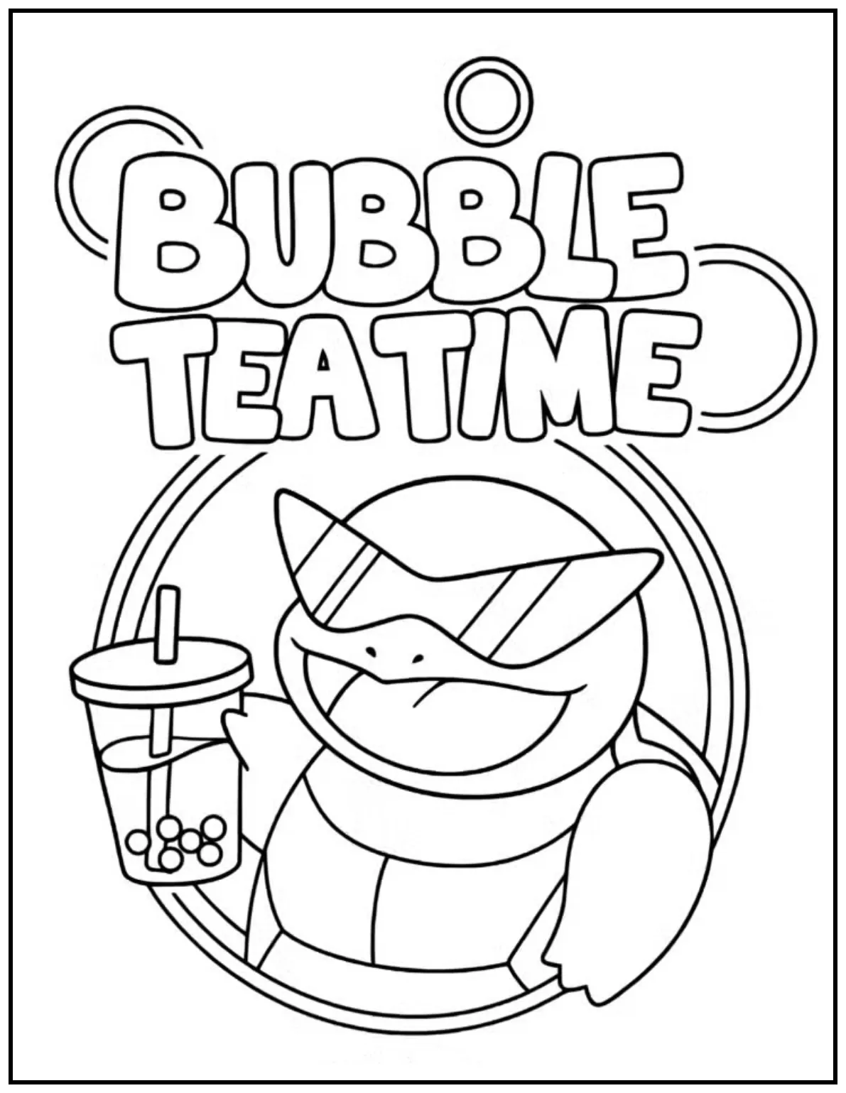 Blastoise enjoys bubble