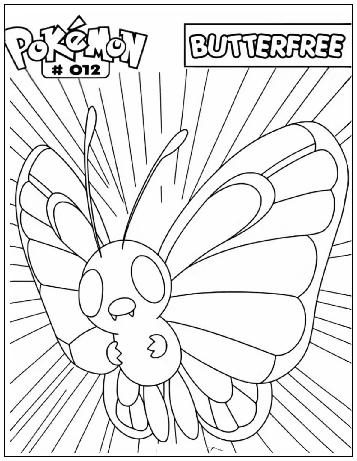 Butterfree hovers