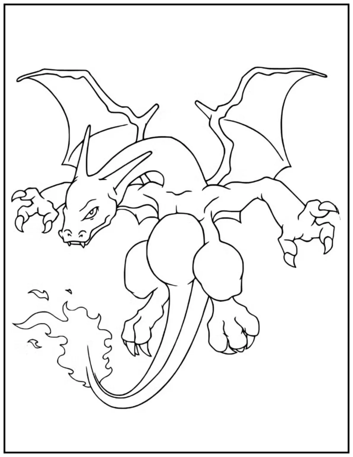 Charizard dives down