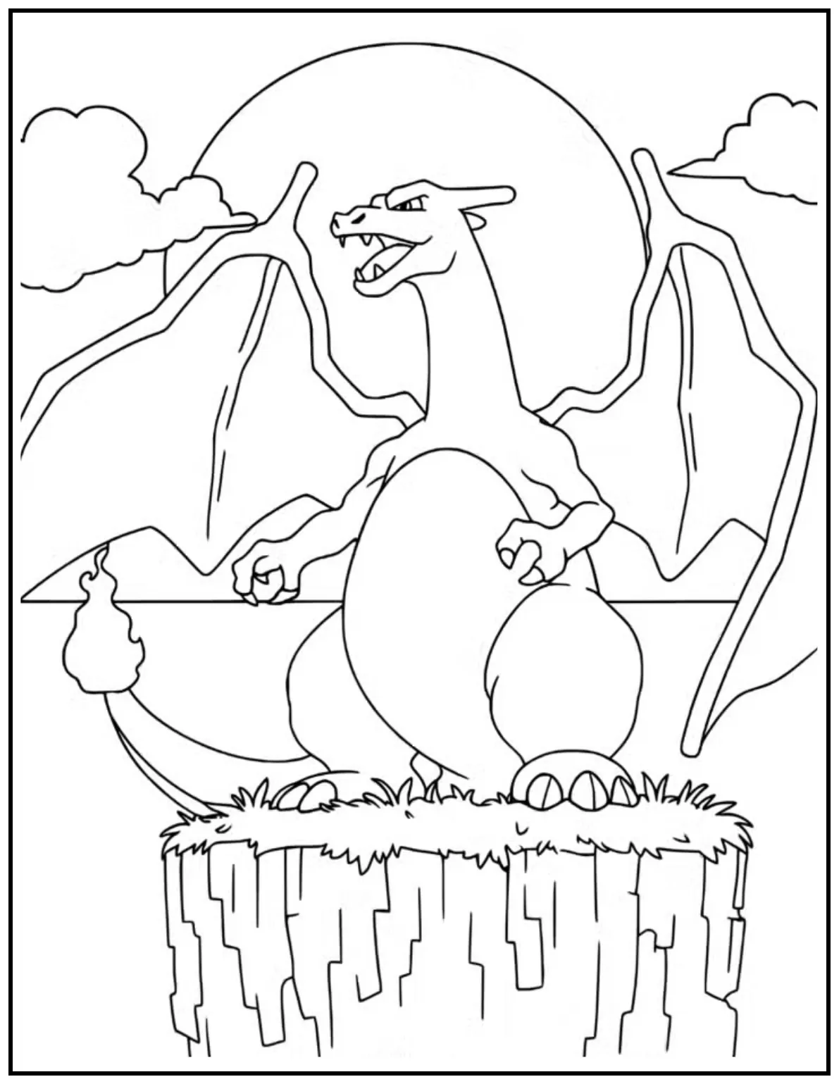 Charizard roars