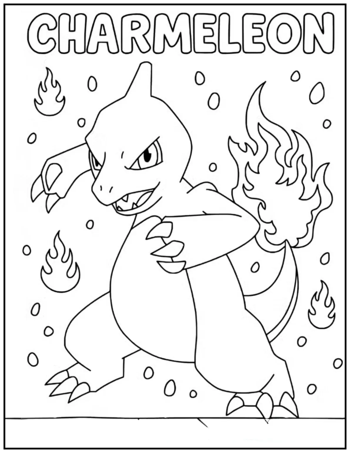 Charmeleon stands