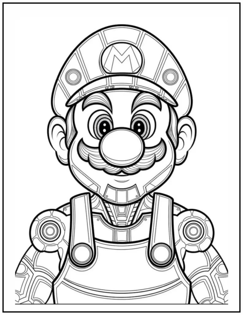 ere’s Mario reimagined as a futuristic robo