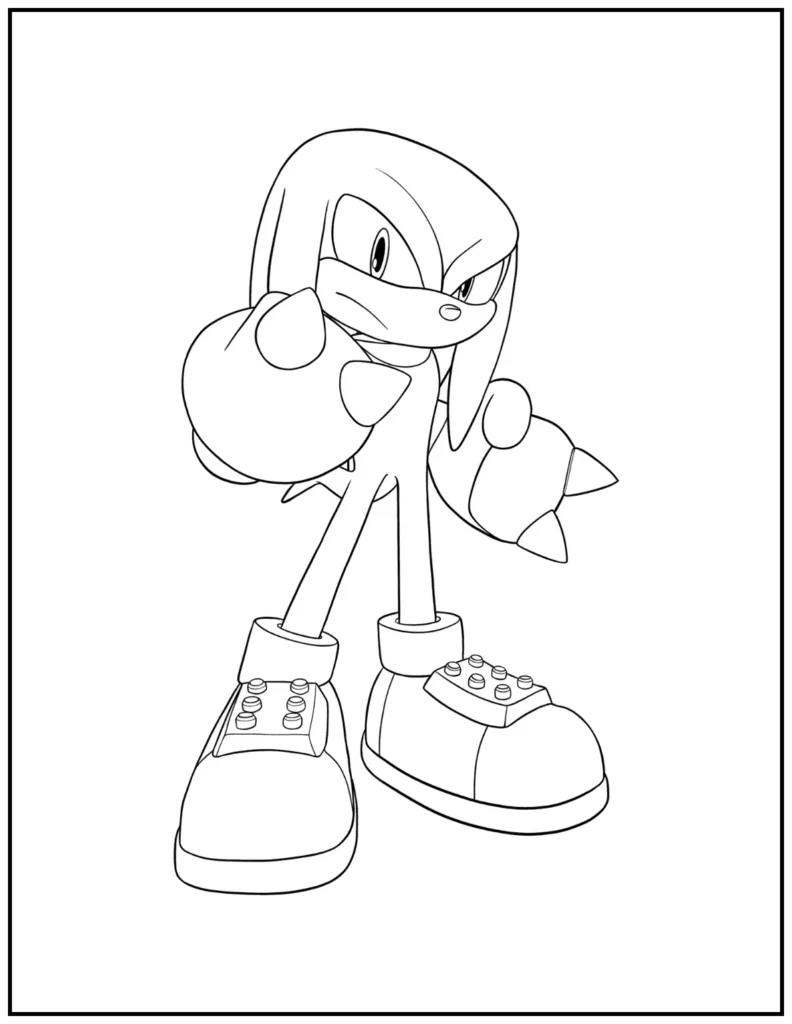 Knuckles is ready to defend