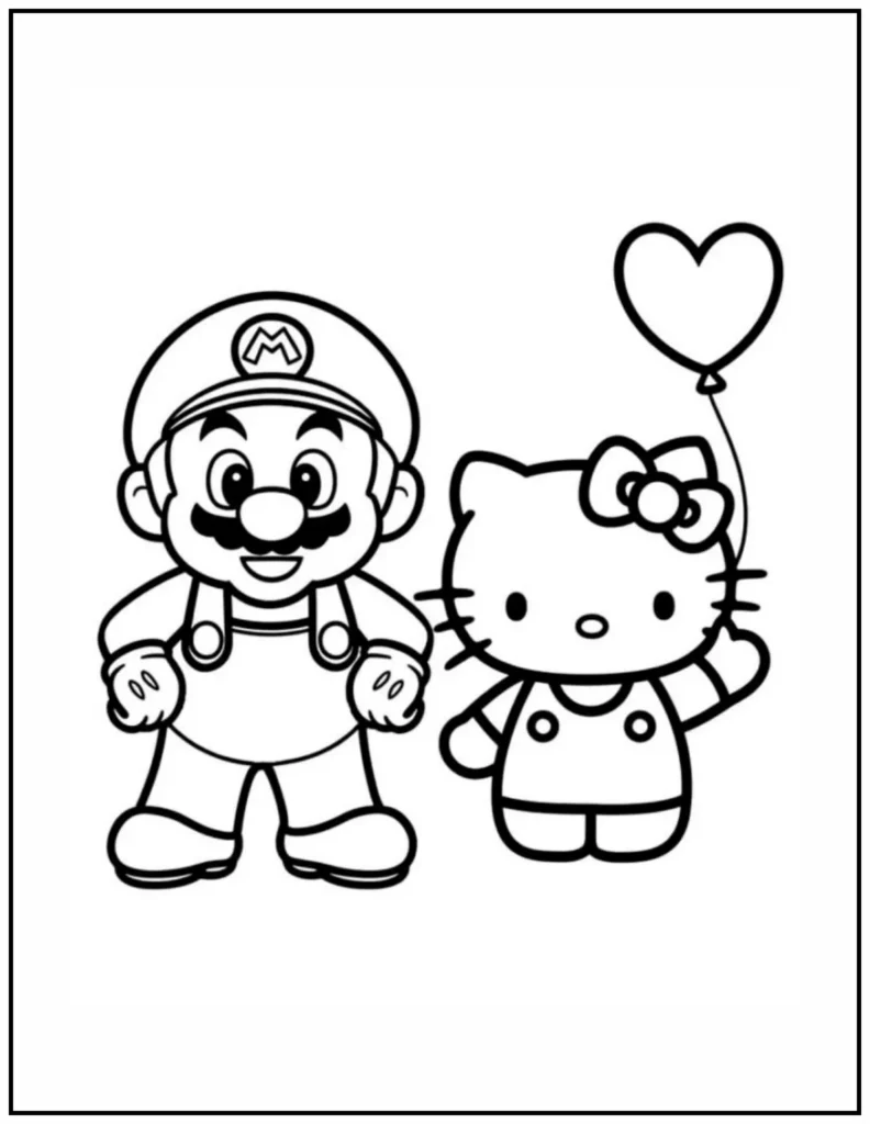 Mario and Hello Kitty