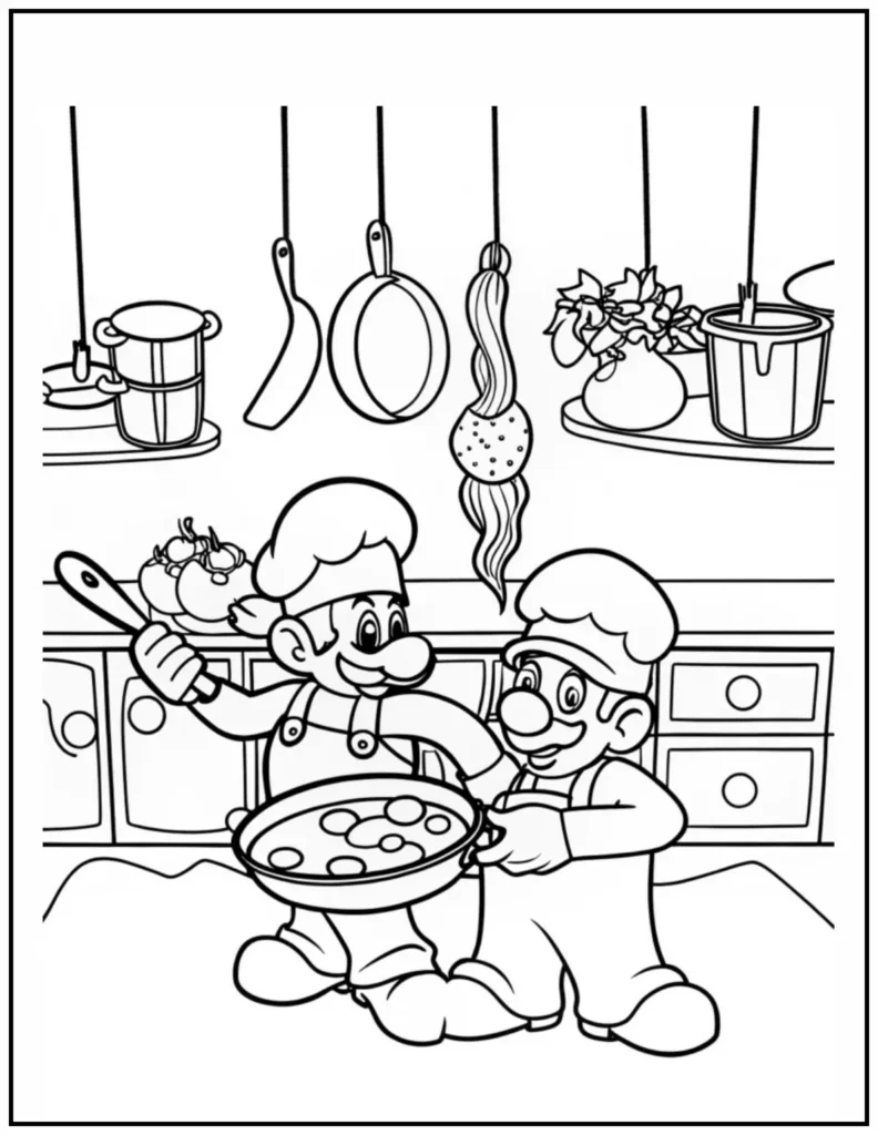 Mario and Luigi are cooking up
