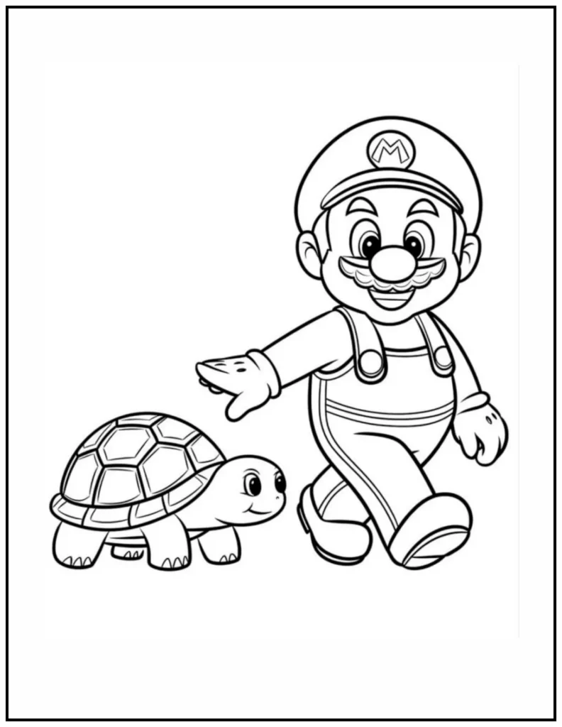 Mario and turtle