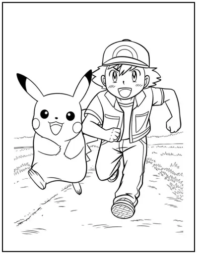 Pikachu and Ash