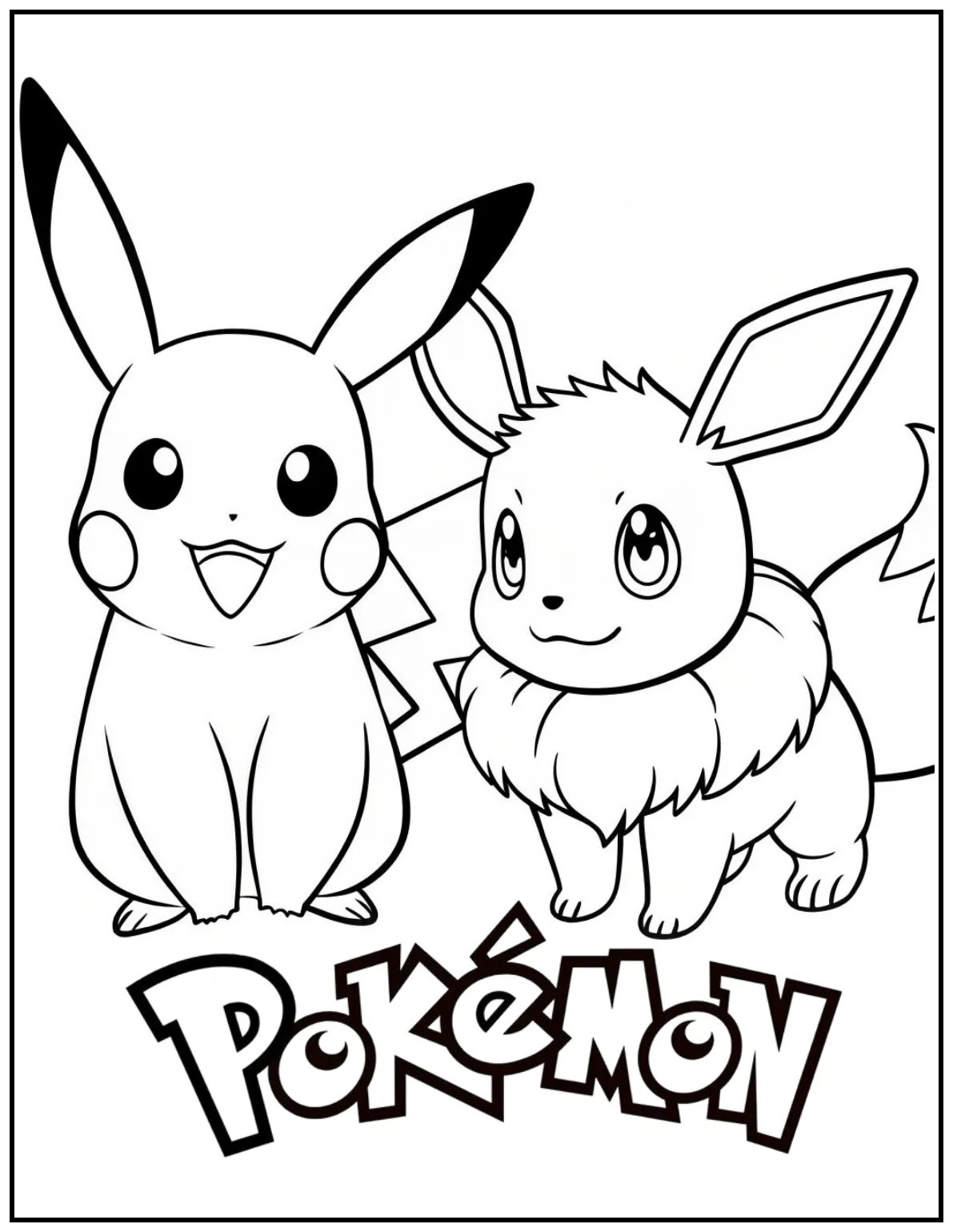 Pikachu and Eevee
