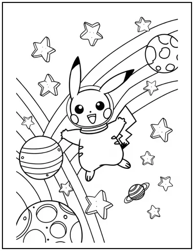 Pikachu is on the moon