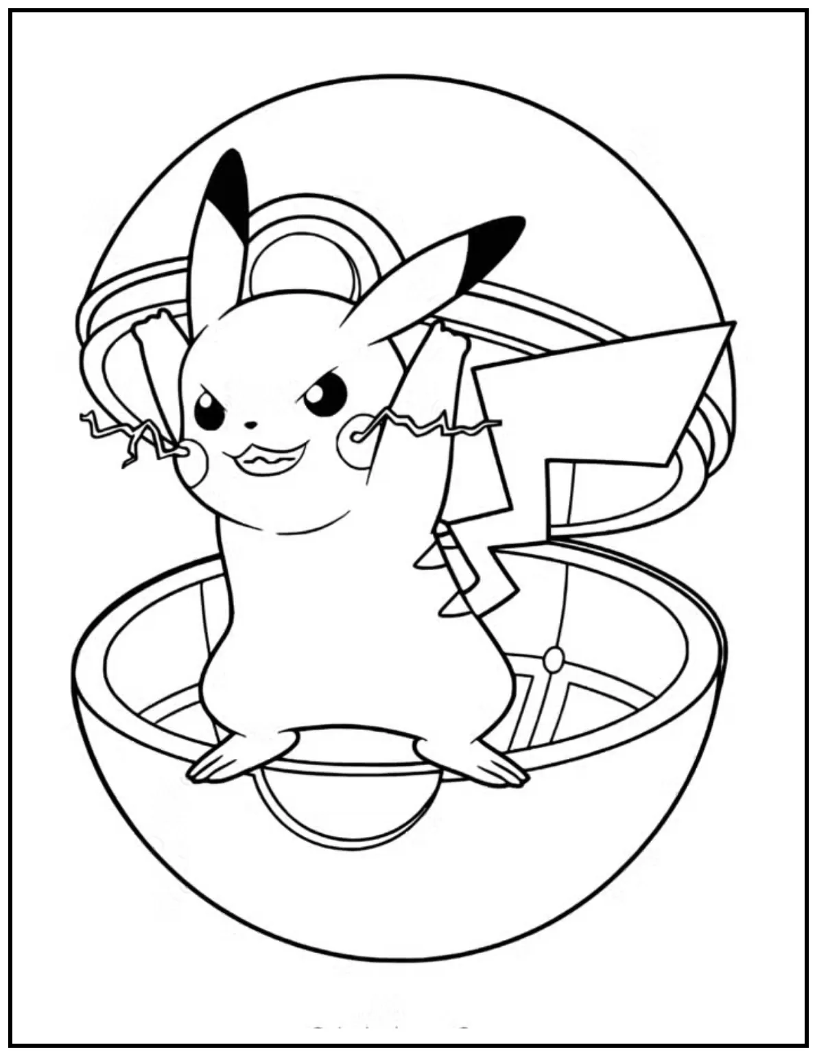 Pikachu jumps out