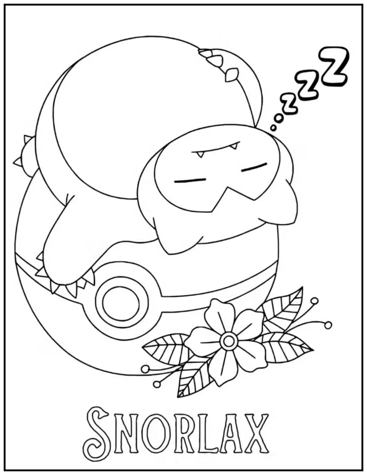Snorlax snoozes