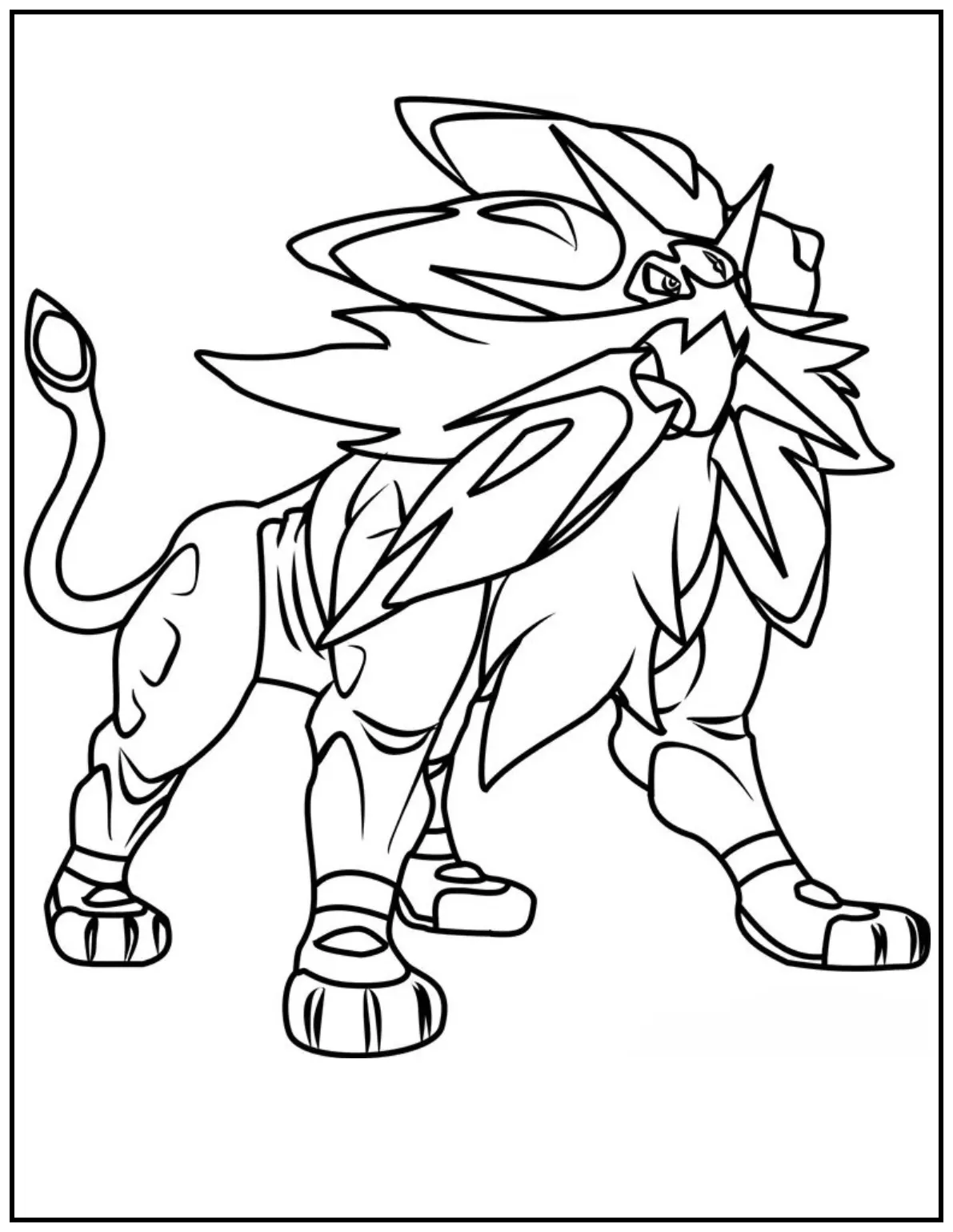 Solgaleo stands bold with sunlight
