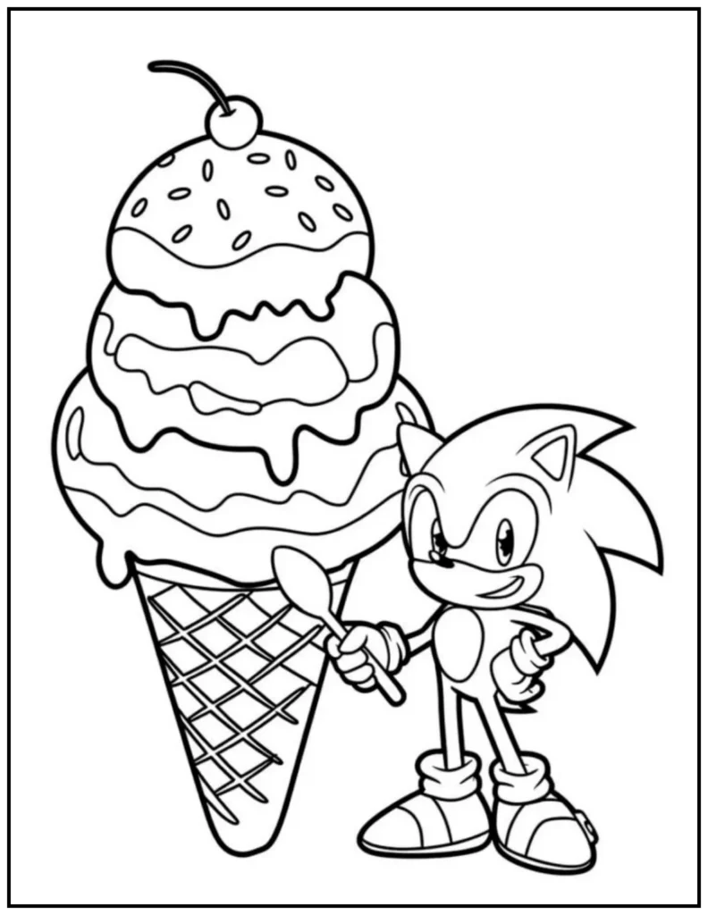sonic with icecream