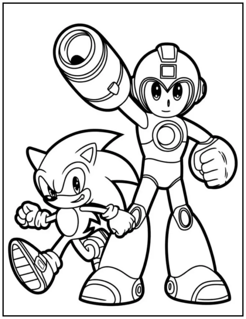 sonic with mega man