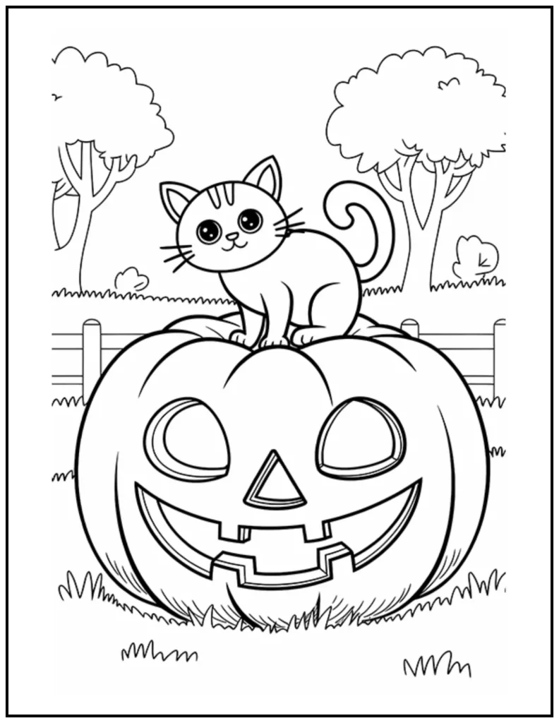 Spooky and cute! cat
