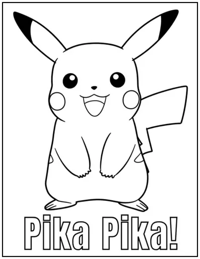 This Pikachu is shouting “Pika Pika!”