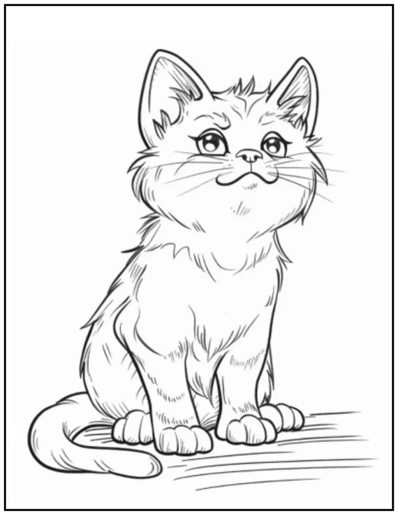 curious kitten is full of wonder