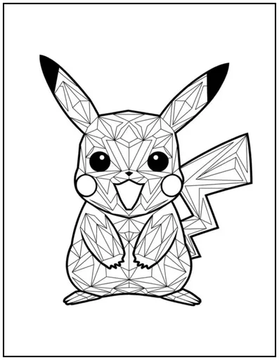 geometric Pikachu