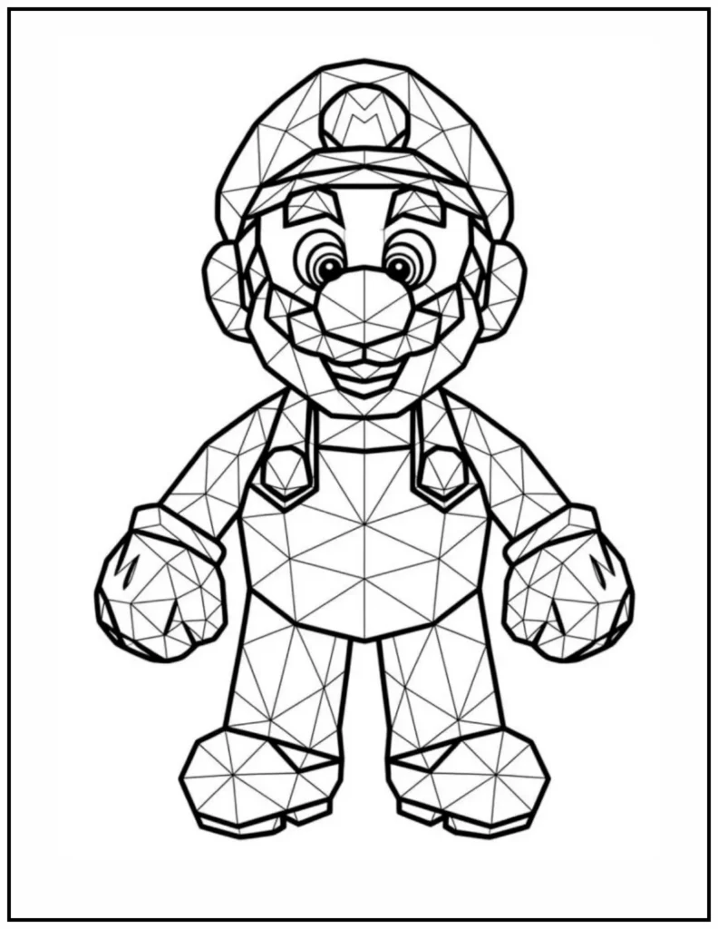 Mario in a cool polygonal