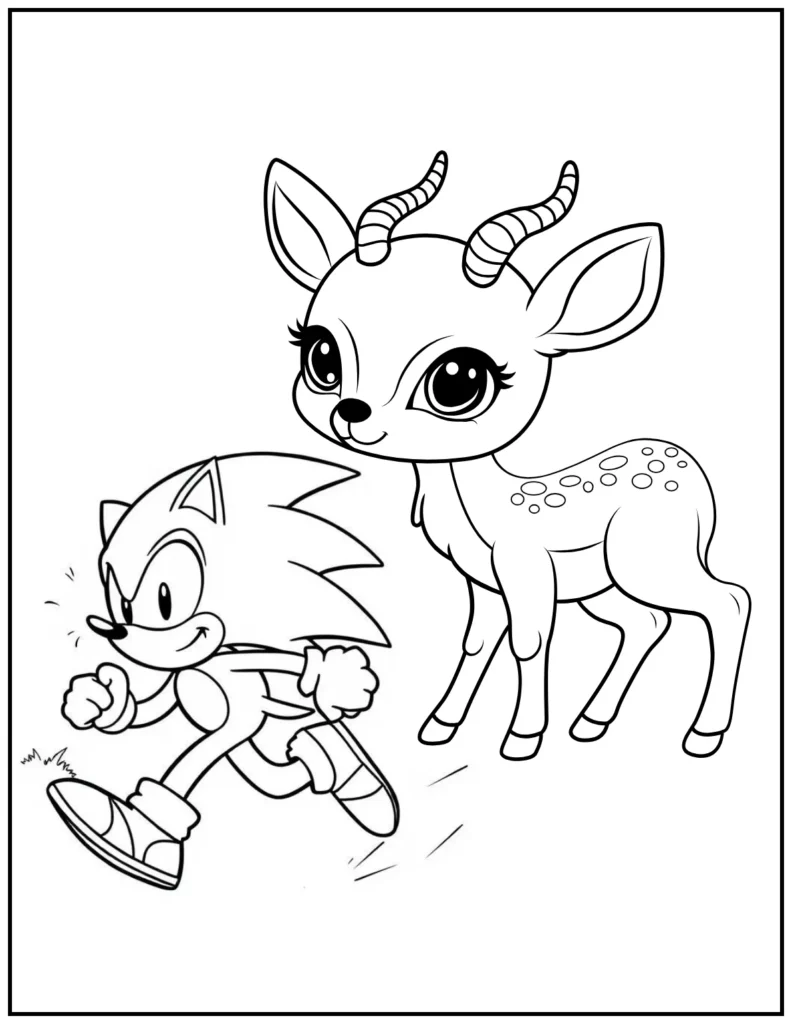 Sonic racing with gazelle!